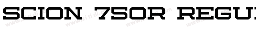 Scion 750R Regular字体转换